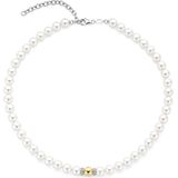 TI SENTO - 34112YP - Ketting - 925 Zilver - Parel met Geel Verguld
