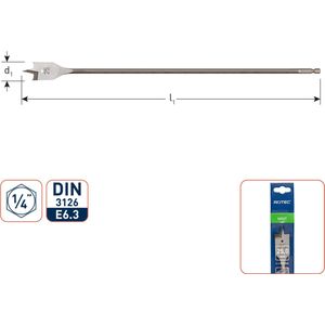 Speedboor ø1/4 bit-aansl., ø20x400