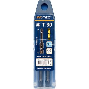 Rotec IMPACT  Bit T30 (Torx) L 50 mm E6.3  2 stuks