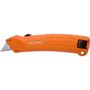 Rotec - Uitschuifmes - Standaard - Metalen Behuizing - Inclusief 2 Mesjes