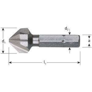 Rotec verzinkfrees HSS-G - verzink-bit - 16,5mm