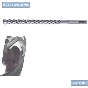 Rotec Hamerboren SDS+ 'Zentro' 4-snijder 14,0x550/600 mm - 2021405 - 202.1405