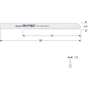 Rotec - FDC640 - Decoupeerzaagblad - HSS - 5 Stuks