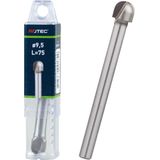 Houtrotfrees - Diameter 9.5mm - Lengte 75mm - Schacht 8mm