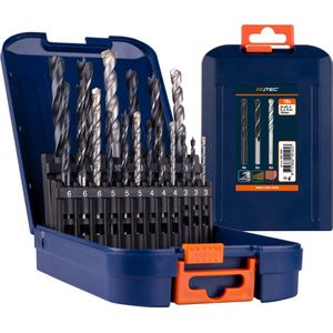 Rotec 18-dlg. Spiraalborenset type '100|225|235', ø3, 4, 5, 6, 8 en 10 mm
