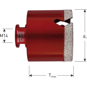 Rotec diamantboorkroon M14 ø8 PREMIUM