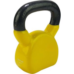 Tunturi Kettlebell - Vinyl - Gewicht - 6kg - Geel - Incl. gratis fitness app