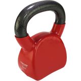 Tunturi Kettlebell - Vinyl - 10 kg - Rood - Incl. gratis fitness app