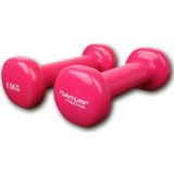 Tunturi Vinyl Dumbells Set 0,5 Kilo - Roze