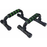 Tunturi Opdruksteunen - Parallettes -Push-up Bar - Push-up Steun - Opdrukbeugel - Zwart/Groen