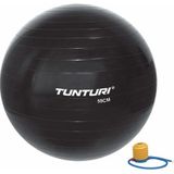 Tunturi Anti Burst Fitness bal met Pomp - Yoga bal 65 cm - Pilates bal - Zwangerschapsbal – 220 kg gebruikersgewicht - Incl Trainingsapp – Blauw