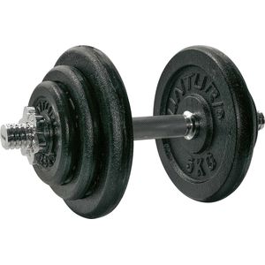 Tunturi Gewichten - Halterset - Dumbbell Set - 1 Halterstang - Totaal 20kg - Zwart