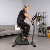 Tunturi Cardio Fit B40 Hometrainer - Fitnessfiets met lage instap - 8 weerstandsniveaus - Voorzien van tablethouder en transportwielen