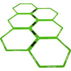 Tunturi Agility Grid - Speed Ladder - Loopladder - Hexagon - 6st