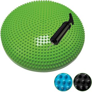 Tunturi Air Stepper Pad - Balanskussen - Wiebelkussen - Groen - 33cm