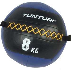 Tunturi Wall Ball - Medicine ball - Functional Training ball - 8kg - Blauw