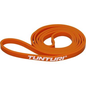 Tunturi Power Band - Weerstandsband 2 tot 15 kg – Pull up Resistance Band - Fitness Elastiek – 104 cm - Incl Trainingsapp - Oranje