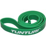 Tunturi Power Band - Weerstandsband 10 tot 35 kg – Pull up Resistance Band - Fitness Elastiek – 104 cm - Incl Trainingsapp - Groen
