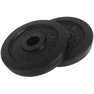 Tunturi Halterschijven 30mm - 2,5 Kg - Zwart