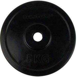 Tunturi Halterschijf - Halter gewichten - 1x 5 kg - 30mm - Rubber