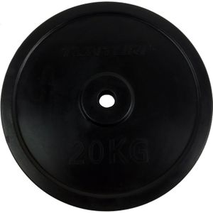 Tunturi Halterschijf - Halter gewichten - 1x 20kg - 30mm - Rubber