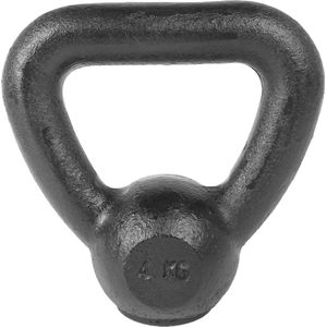 Tunturi Kettlebell - 4 kg - Zwart - incl. gratis fitness app