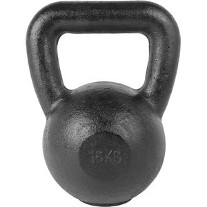 Tunturi Kettlebell - 16 kg - Zwart - Incl. gratis fitness app