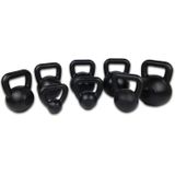 Kettlebell met rubber voet 24 kg - Zwart