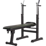 Tunturi WB20 Halterbank - Fitnessbank - Trainingsbank - Utility bench - Opklapbaar - Bankdrukbank - Kleur: zwart