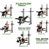 Tunturi SM60 Halterbank - Fitnessbank - Home Gym - Smith Machine - Incl. gratis Tunturi Training app