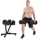 Tunturi Verstelbare Dumbbell set - Selector Dumbbell - 2,5kg Tot 25kg