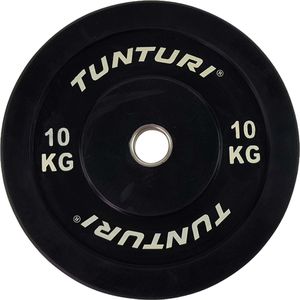 Tunturi Bumper Plate - Halterschijf - Zwart - 10 kg