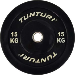 Tunturi Halterschijf 15kg Black - Incl. gratis fitness app