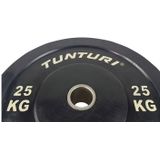 Tunturi Bumper Plate - Halterschijf - Zwart - 25 kg