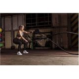 Tunturi Pro Battle Rope met canvas bescherming 15m lengte - Incl. gratis fitness app