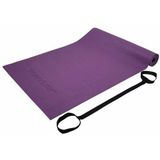 Tunturi PVC Yogamat - Fitnessmat 4mm dik - Paars - Incl. gratis fitness app