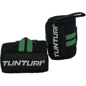 Tunturi Functional Training Wrist Wraps - Pols Wraps - Zwart/Green - per paar