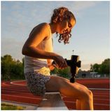 Tunturi MG50 Massage Gun - Incl. Opzetstukken en koffer - Oplaadbaar massage apparaat - Massage pistool - Kleur: zwart