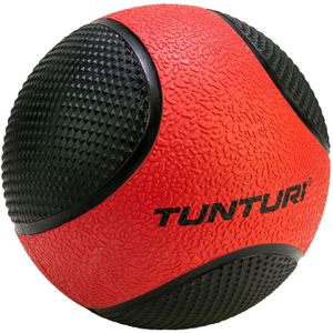 Tunturi Medicine Ball - Medicijnbal - Wall Ball - 3kg - Rood/Zwart - Rubber
