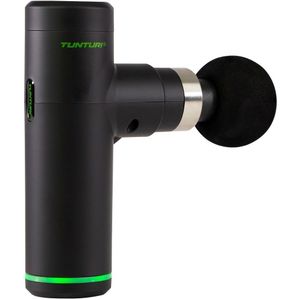 Tunturi MG30 Massage Gun Mini - Oplaadbaar massageapparaat - Massage pistool - Incl. 4 opzetstukken en koffer - Kleur: zwart