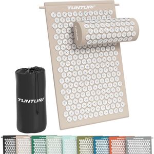 Tunturi - Spijkermat met Kussen - Acupressuur - Beige - Massage en Ontspanning