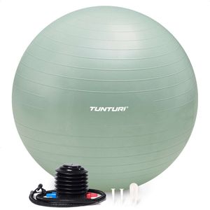 Tunturi - Anti Burst Fitnessbal - Zwart - PVC - Belastbaar tot 220 kg