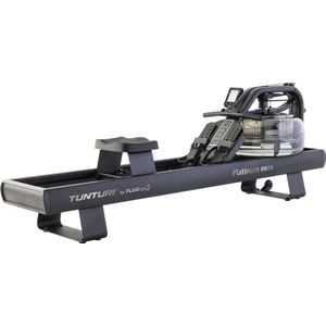 Tunturi Platinum RW30 Roeitrainer - Roeimachine met 10 weerstanden - Hartslagmeter - Waterweerstand - Roeiapparaat voor thuis