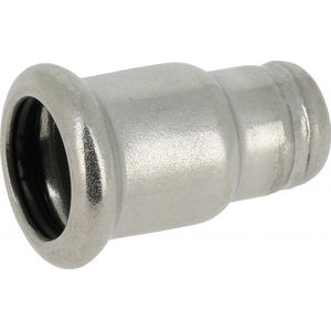 Bonfix Press - RVS 316 - perskoppeling - wartel -koppeling (RVS wartel -) - 3/4"" x 18 mm - met vlakke dichting Press x binnendraad - KIWA - DVGW - WRAS keur