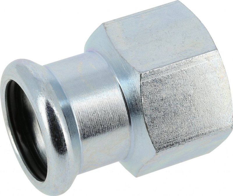 Bonfix Pressfitting staalverzinkt CV Schroefbus 3/4 x 28 - lange binnendraad (RP) x press - (m-profiel)
