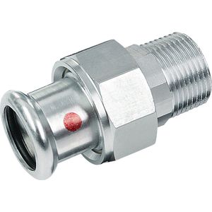 Bonfix PRESS Staalverzinkt 3 delige koppeling vlak conisch R1 1/4 bux35mm 302345