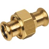 Bonfix Pressfitting roodkoper WATER 3-delige koppeling 35 x 35 - 2 x press - (m-profiel)