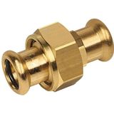 Bonfix Pressfitting roodkoper WATER 3-delige koppeling 54 x 54 - 2 x press - (m-profiel)