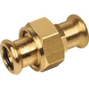 Bonfix Pressfitting roodkoper WATER 3-delige koppeling 54 x 54 - 2 x press - (m-profiel)