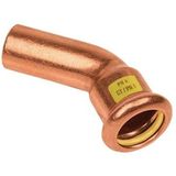 Bonfix Pressfitting roodkoper GAS Insteekbocht 45� �35 x 35 - insteek x press - (m-profiel)